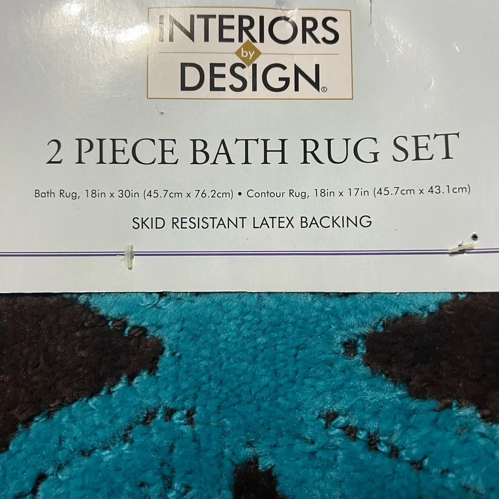 ‘Interiors Design’ 2 Piece Bath Rug Set - Picture 3 of 3